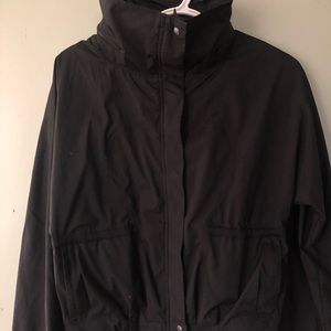 Lululemon black cropped rain jacket